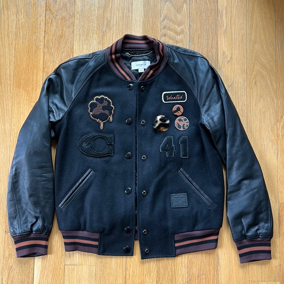 Coach 1941 Varsity Jacket with Leather Sleeves